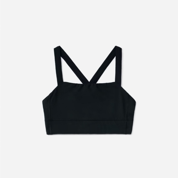 Everlane The Perform Cropped Top NWT in Black Size Small SOLD OUT Online - Picture 1 of 9
